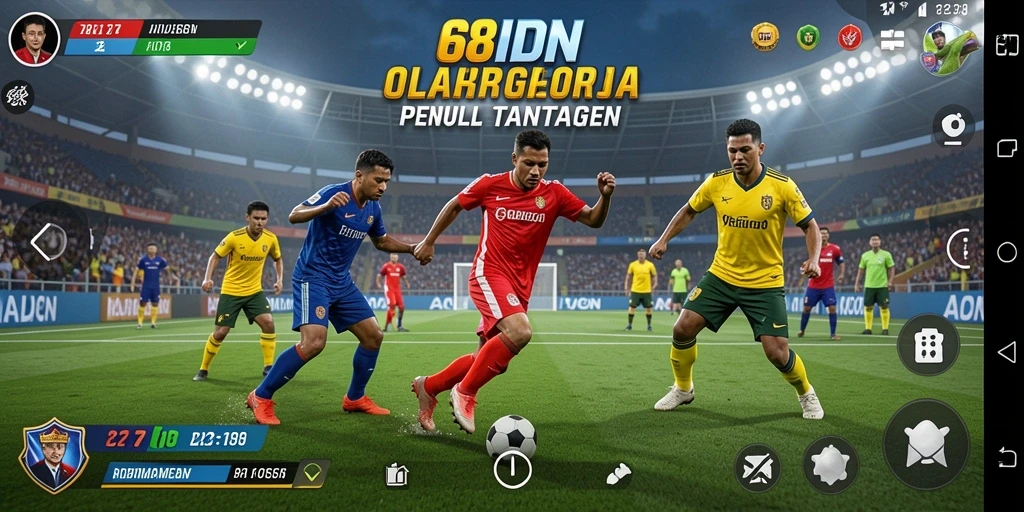 Tampilan gameplay seru dalam 68IDN dengan berbagai olahraga.