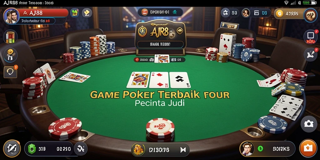 Tampilan gameplay AJR88 yang seru dan interaktif dalam permainan Poker.
