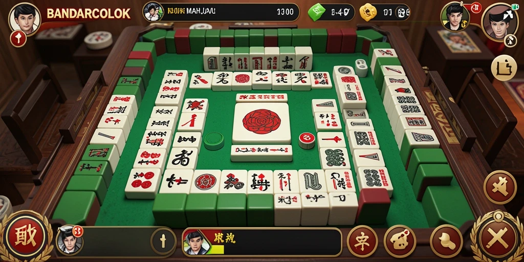 Tampilan menarik gameplay BANDARCOLOK dengan elemen Mahjong.