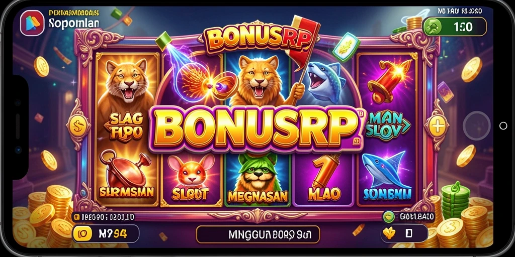 Tampilan menarik gameplay Slot BONUSRP yang mengasyikkan.