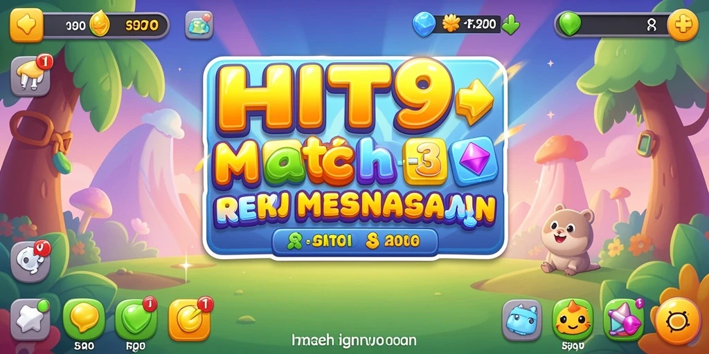 Tampilan gameplay HIT9 yang penuh warna dan menarik.