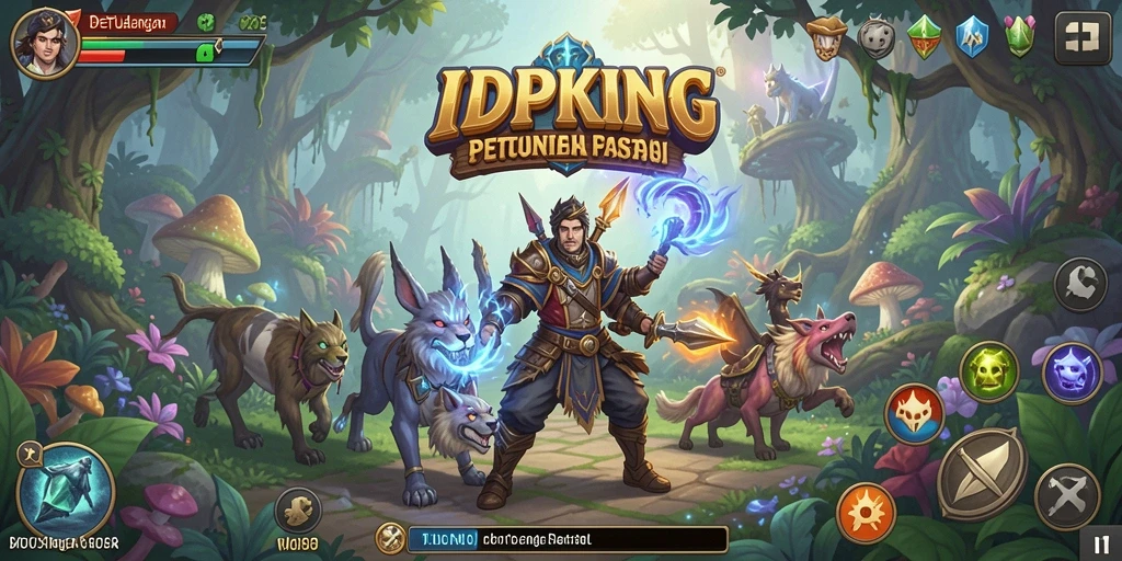 Screenshot gameplay IDPKING dengan karakter petualangan yang menakjubkan.