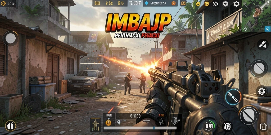 Tangkapan layar utama dari gameplay IMBAJP yang intens dan mendebarkan.