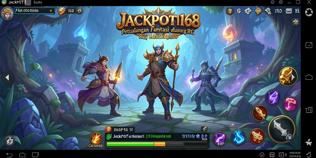Tampilan gameplay epik dan petualangan seru di JACKPOT168.