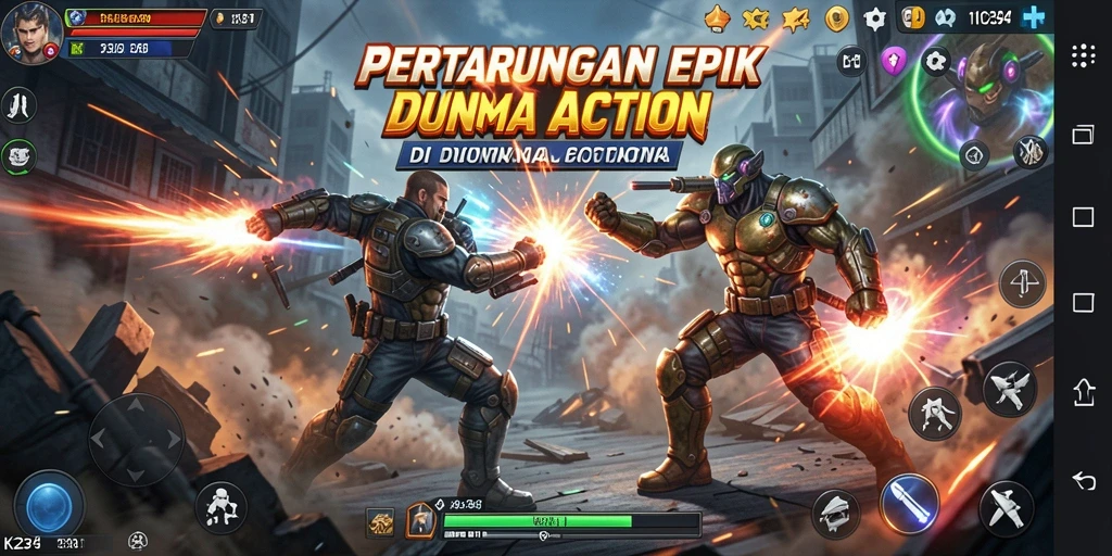 Tampilan screenshot K234 dengan aksi pertarungan yang mendebarkan.