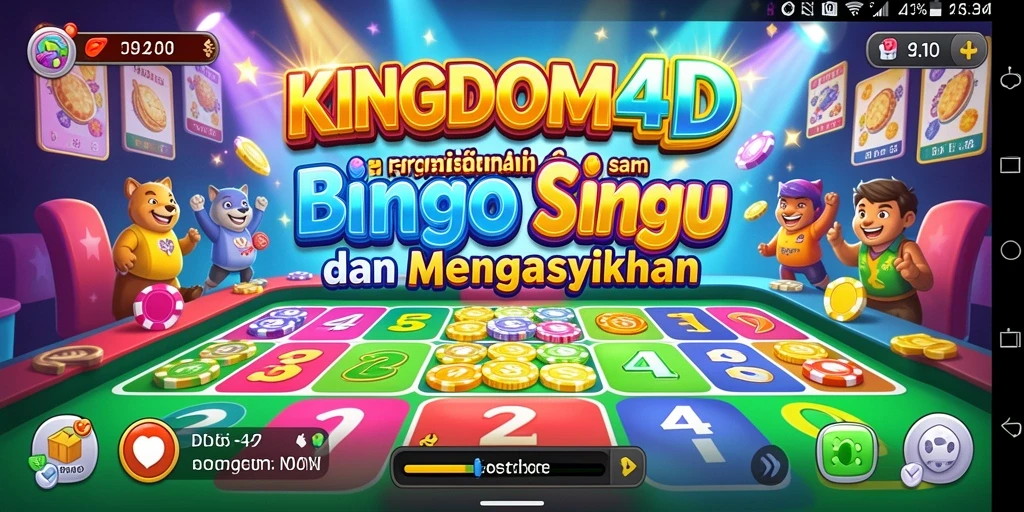 Tampilan screenshot KINGDOM4D menampilkan gameplay Bingo yang seru.