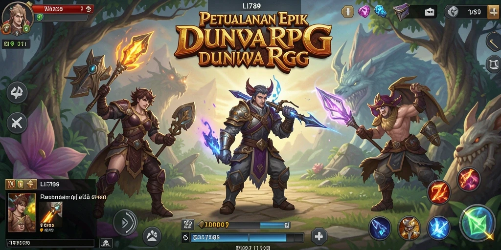 Tampilan gameplay LI789 yang menakjubkan dengan aksi RPG seru.