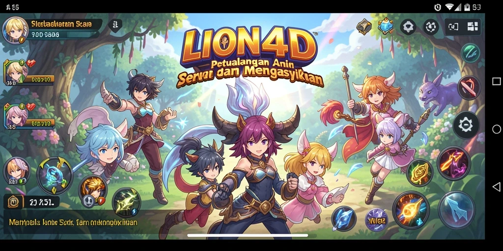 Tampilan menarik dari gameplay LION4D yang memukau.