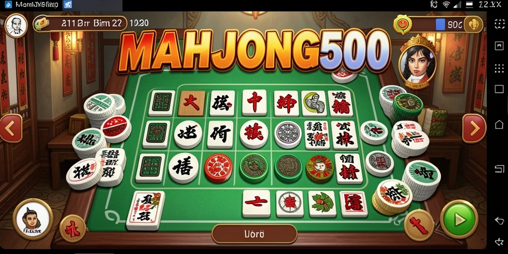 Tampilan gameplay seru dari permainan Bingo MAHJONG500.