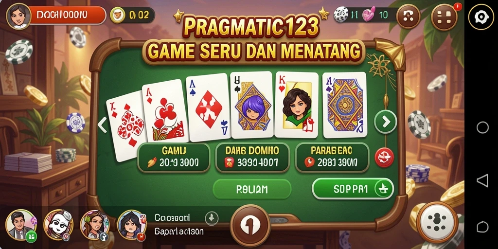 Tampilan seru gameplay Domino PRAGMATIC123 yang menjanjikan.