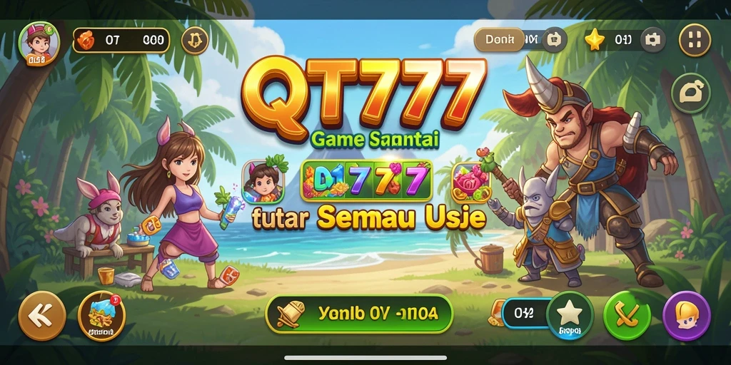 Tampilan gameplay menarik dari QT777 dengan berbagai tantangan yang seru.