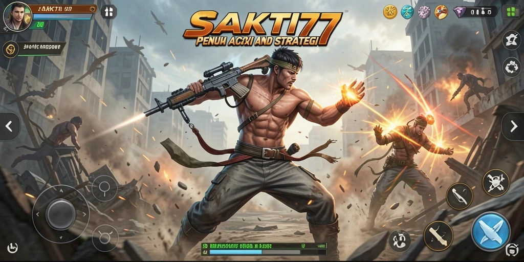 Tampilan gameplay SAKTI77 dengan aksi bertarung yang seru.