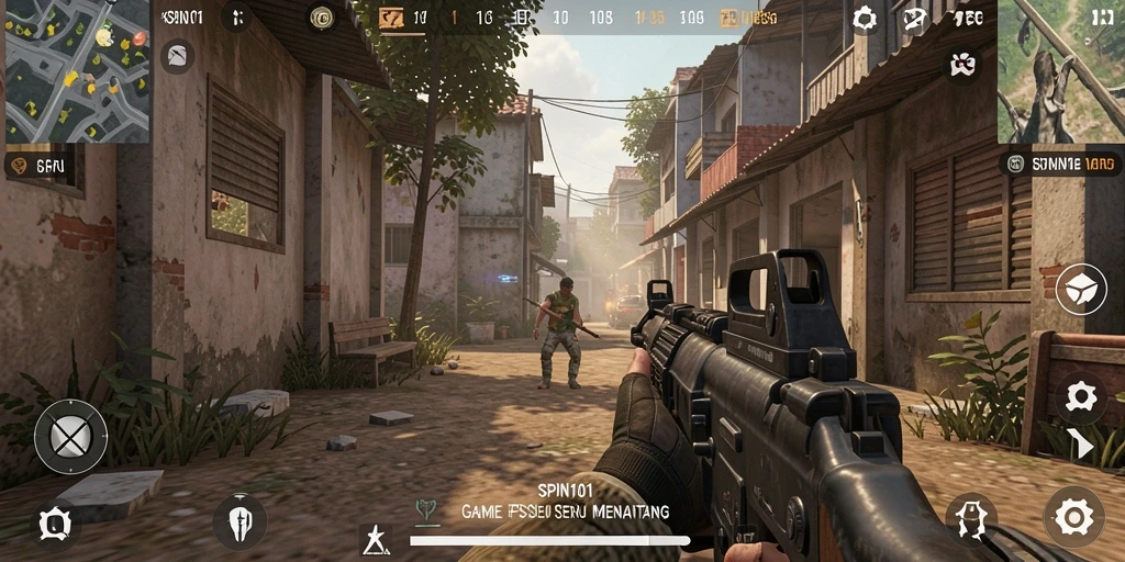 Gameplay menegangkan di SPIN101 saat beraksi di medan perang