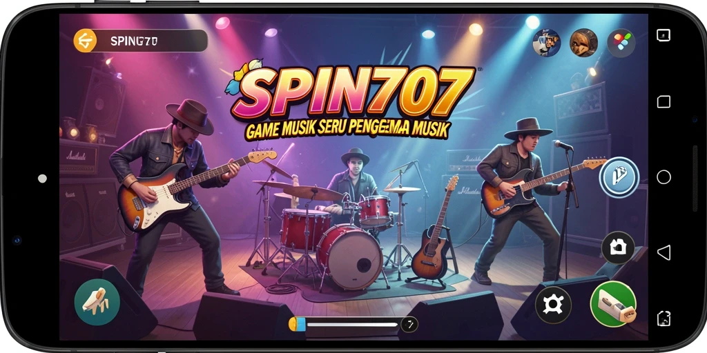 Screenshot SPIN707 menampilkan gameplay seru saat mencocokkan irama lagu.