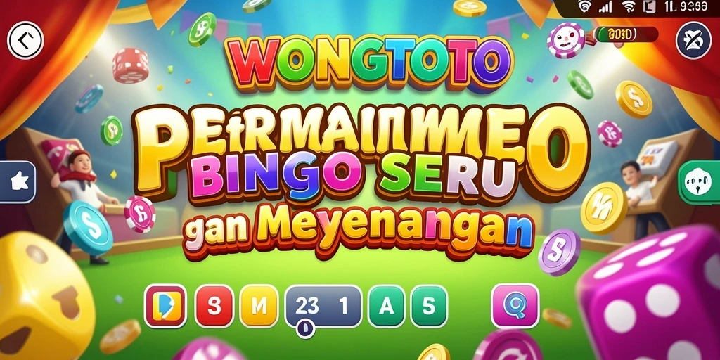 Gambaran gameplay WONGTOTO dengan pemain antusias dalam permainan Bingo.