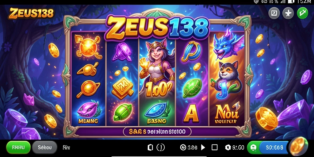 Tampilan menarik dari gameplay Slot ZEUS138 dengan grafis yang memukau.